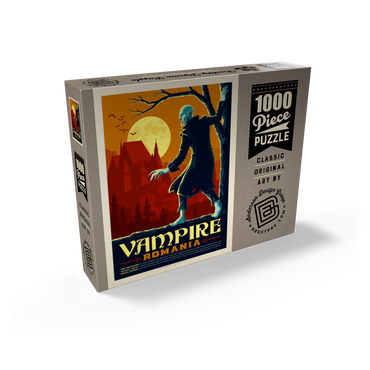 Mythical Creatures: Vampire (Romania), Vintage Poster 1000 Jigsaw Puzzle box view2