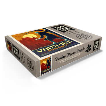 Mythical Creatures: Vampire (Romania), Vintage Poster 100 Jigsaw Puzzle box view1