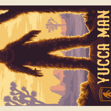 Legends Of The National Parks: Joshua Tree's Yucca Man, Vintage Poster 500 Jigsaw Puzzle 3D Modell