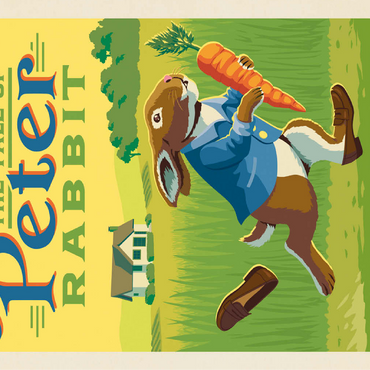 The Tale Of Peter Rabbit: Beatrix Potter, Vintage Poster 100 Jigsaw Puzzle 3D Modell