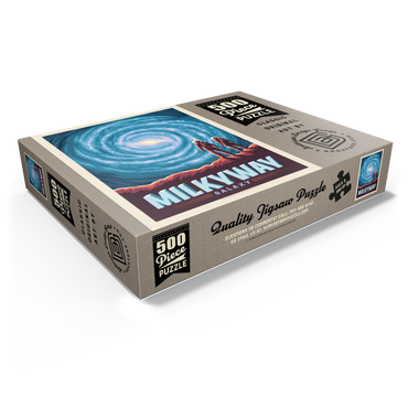 Milky Way Galaxy, Vintage Poster 500 Jigsaw Puzzle box view1