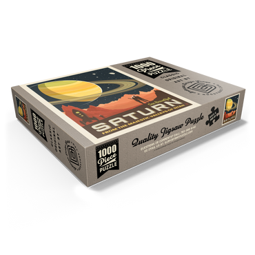 Saturn: From The Valleys Of Titan, Vintage Poster 1000 Jigsaw Puzzle box view1