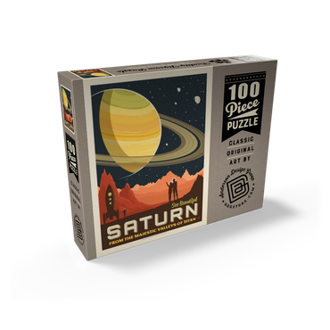 Saturn: From The Valleys Of Titan, Vintage Poster 100 Jigsaw Puzzle box view2
