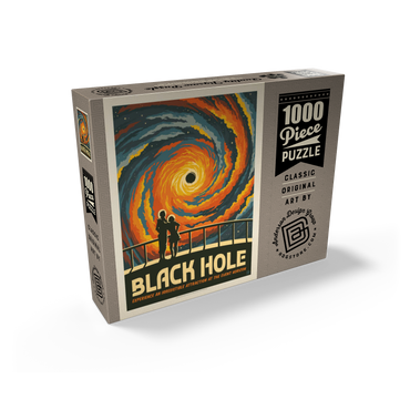 Black Hole: An Irresistible Attraction, Vintage Poster 1000 Jigsaw Puzzle box view2