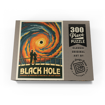 Black Hole: An Irresistible Attraction, Vintage Poster 300 Jigsaw Puzzle box view3