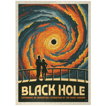 puzzleplate Black Hole: An Irresistible Attraction, Vintage Poster 300 Jigsaw Puzzle