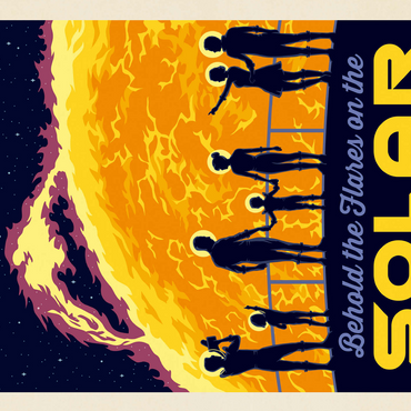 Solar Flare, Vintage Poster 500 Jigsaw Puzzle 3D Modell