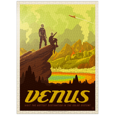 puzzleplate Venus: Hot Springs, Vintage Poster 1000 Jigsaw Puzzle
