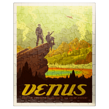 puzzleplate Venus: Hot Springs, Vintage Poster 100 Jigsaw Puzzle