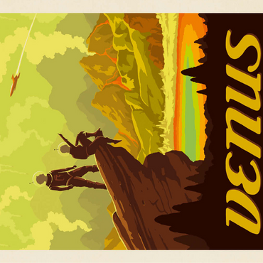 Venus: Hot Springs, Vintage Poster 100 Jigsaw Puzzle 3D Modell