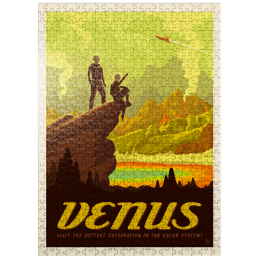 puzzleplate Venus: Hot Springs, Vintage Poster 500 Jigsaw Puzzle