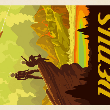 Venus: Hot Springs, Vintage Poster 500 Jigsaw Puzzle 3D Modell