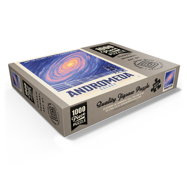 Andromeda Galaxy Tour, Vintage Poster 1000 Jigsaw Puzzle box view1