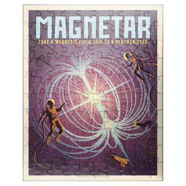 puzzleplate Magnetar: Neutron Star, Vintage Poster 100 Jigsaw Puzzle