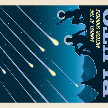 Pluto: Meteor Showers, Vintage Poster 100 Jigsaw Puzzle 3D Modell