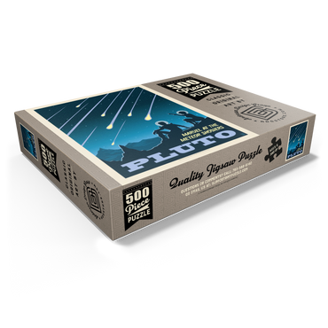 Pluto: Meteor Showers, Vintage Poster 500 Jigsaw Puzzle box view1