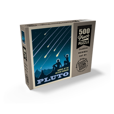 Pluto: Meteor Showers, Vintage Poster 500 Jigsaw Puzzle box view2