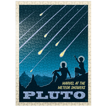 puzzleplate Pluto: Meteor Showers, Vintage Poster 500 Jigsaw Puzzle