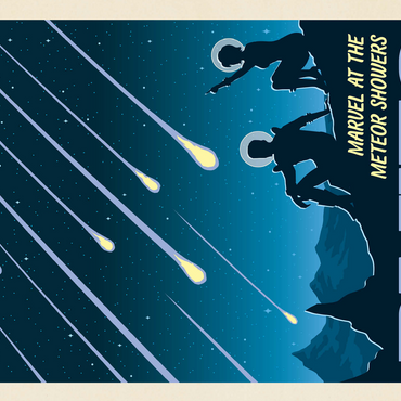 Pluto: Meteor Showers, Vintage Poster 500 Jigsaw Puzzle 3D Modell