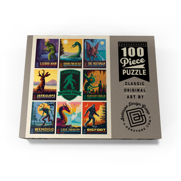 Legends Of The National Parks: Multi-Image Print - Edition 1, Vintage Poster 100 Jigsaw Puzzle box view1