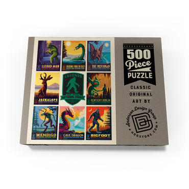 Legends Of The National Parks: Multi-Image Print - Edition 1, Vintage Poster 500 Jigsaw Puzzle box view1