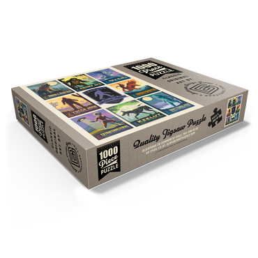Legends Of The National Parks: Multi-Image Print - Edition 2, Vintage Poster 1000 Jigsaw Puzzle box view1
