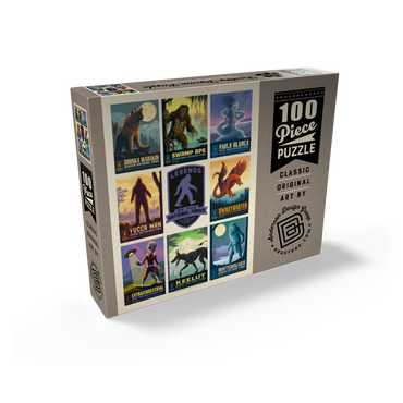 Legends Of The National Parks: Multi-Image Print - Edition 2, Vintage Poster 100 Jigsaw Puzzle box view1