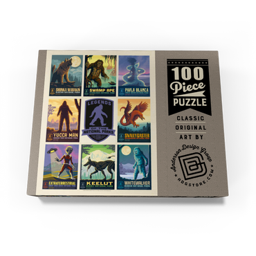 Legends Of The National Parks: Multi-Image Print - Edition 2, Vintage Poster 100 Jigsaw Puzzle box view1