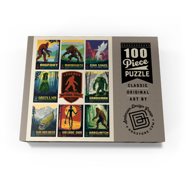 Legends Of The National Parks: Multi-Image Print - Edition 3, Vintage Poster 100 Jigsaw Puzzle box view1