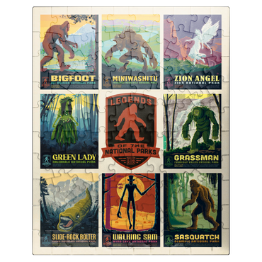 puzzleplate Legends Of The National Parks: Multi-Image Print - Edition 3, Vintage Poster 100 Jigsaw Puzzle