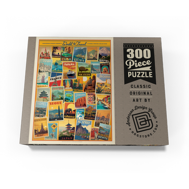 World Travel: Collage Print, Vintage Poster 300 Jigsaw Puzzle box view3