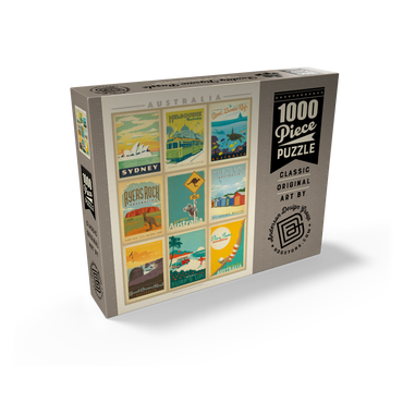 Australia: Multi-Image Print, Vintage Poster 1000 Jigsaw Puzzle box view1