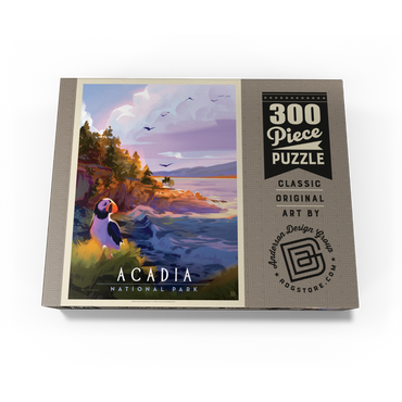 Acadia National Park: Puffin Paradise, Vintage Poster 300 Jigsaw Puzzle box view3
