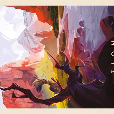 Zion National Park: Ringtail, Vintage Poster 1000 Jigsaw Puzzle 3D Modell