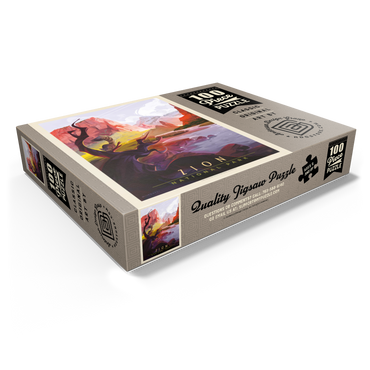 Zion National Park: Ringtail, Vintage Poster 100 Jigsaw Puzzle box view1