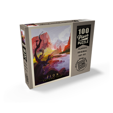 Zion National Park: Ringtail, Vintage Poster 100 Jigsaw Puzzle box view2