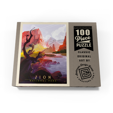 Zion National Park: Ringtail, Vintage Poster 100 Jigsaw Puzzle box view3