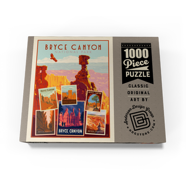 Bryce Canyon National Park: Collage Print, Vintage Poster 1000 Jigsaw Puzzle box view3