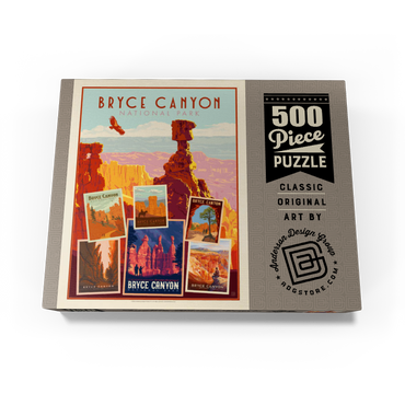 Bryce Canyon National Park: Collage Print, Vintage Poster 500 Jigsaw Puzzle box view3