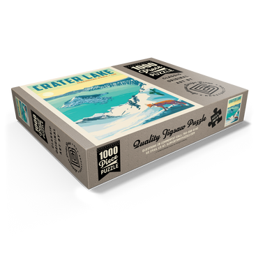 Crater Lake National Park: Winter Fox, Vintage Poster 1000 Jigsaw Puzzle box view1