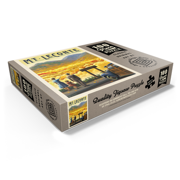 Great Smoky Mountains National Park: Mt. LeConte, Vintage Poster 100 Jigsaw Puzzle box view1