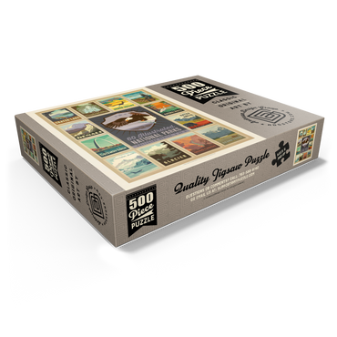 National Parks Collector Series - Edition 2, Vintage Poster 500 Jigsaw Puzzle box view1