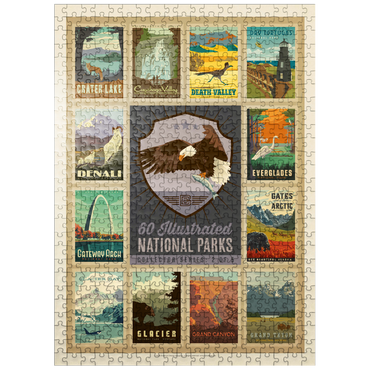 puzzleplate National Parks Collector Series - Edition 2, Vintage Poster 500 Jigsaw Puzzle