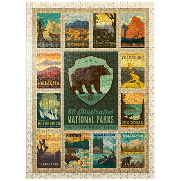 puzzleplate National Parks Collector Series - Edition 3, Vintage Poster 500 Jigsaw Puzzle