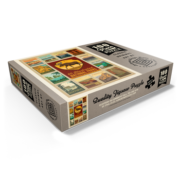 National Parks Collector Series - Edition 4, Vintage Poster 100 Jigsaw Puzzle box view1