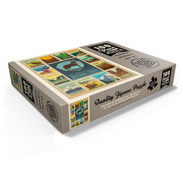 National Parks Collector Series - Edition 5, Vintage Poster 100 Jigsaw Puzzle box view1