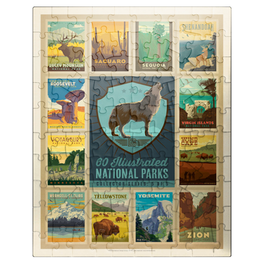 puzzleplate National Parks Collector Series - Edition 5, Vintage Poster 100 Jigsaw Puzzle