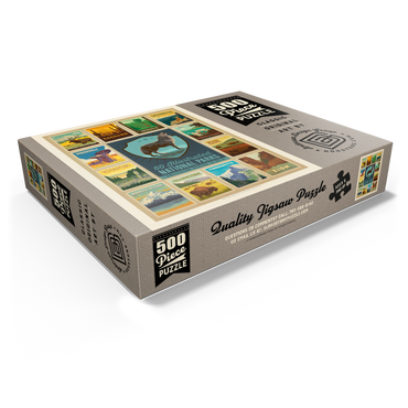 National Parks Collector Series - Edition 5, Vintage Poster 500 Jigsaw Puzzle box view1