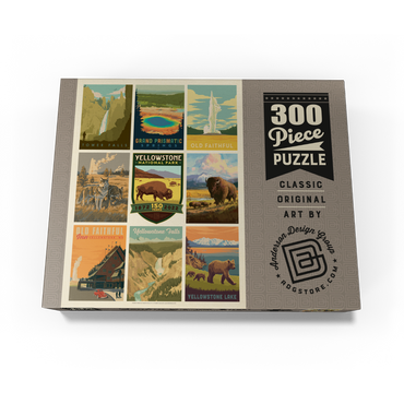 Yellowstone National Park: 150th Anniversary Commemorative Print, Vintage Poster 300 Jigsaw Puzzle box view3