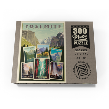 Yosemite National Park: Collage Print, Vintage Poster 300 Jigsaw Puzzle box view3